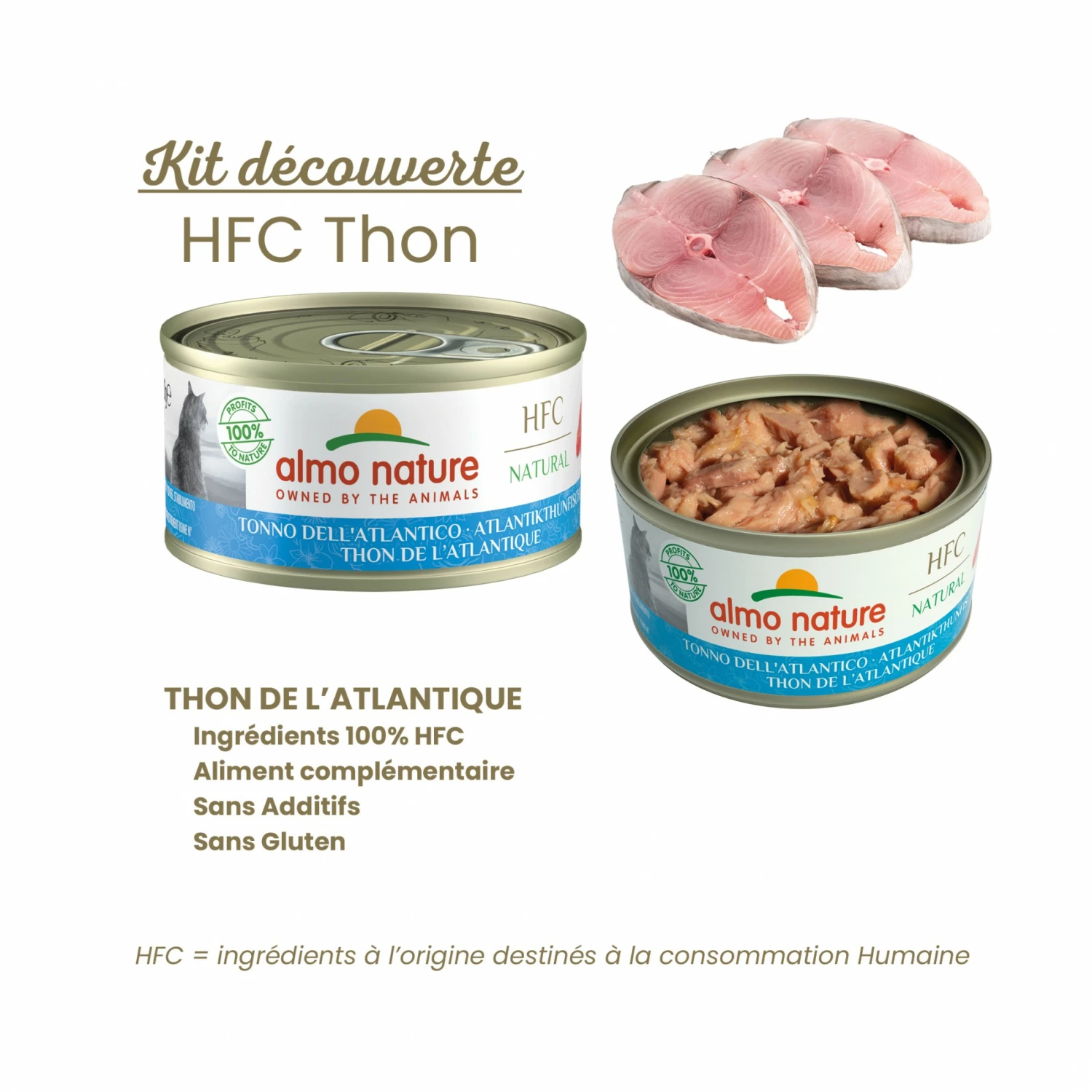 Almo Nature Pâtées Chat Adulte - HFC Natural Multipack Thon - 8 X 70 G 4 Almo Nature Pâtées Chat Adulte - HFC Natural Multipack Thon - 8 X 70 G – Image 4