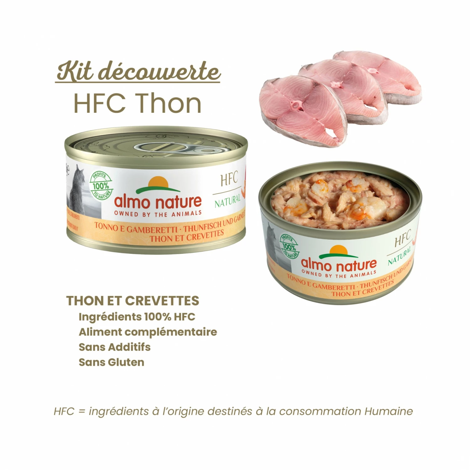 Almo Nature Pâtées Chat Adulte - HFC Natural Multipack Thon - 8 X 70 G 5 Almo Nature Pâtées Chat Adulte - HFC Natural Multipack Thon - 8 X 70 G – Image 5