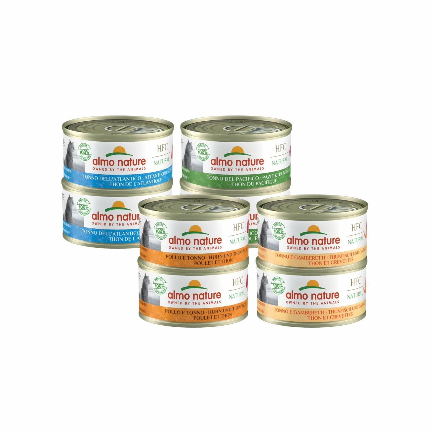 Almo Nature Pâtées Chat Adulte - HFC Natural Multipack Thon - 8 X 70 G 1 Almo Nature Pâtées Chat Adulte - HFC Natural Multipack Thon - 8 X 70 G