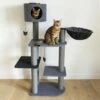 Rosewood Arbre à Chat Charcoal Felt Cat 3Tower