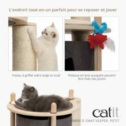 Arbre à Chat Vesper TreeHouse I -Promos Wanimo Boutique arbre a chat vesper treehouse i cat it 2