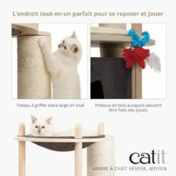 Arbre à Chat Vesper TreeHouse II -Promos Wanimo Boutique arbre a chat vesper treehouse ii cat it 2