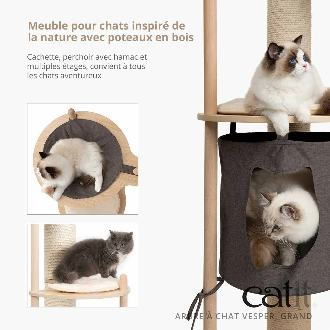 Arbre à Chat Vesper TreeHouse III 2 Arbre à Chat Vesper TreeHouse III – Image 2