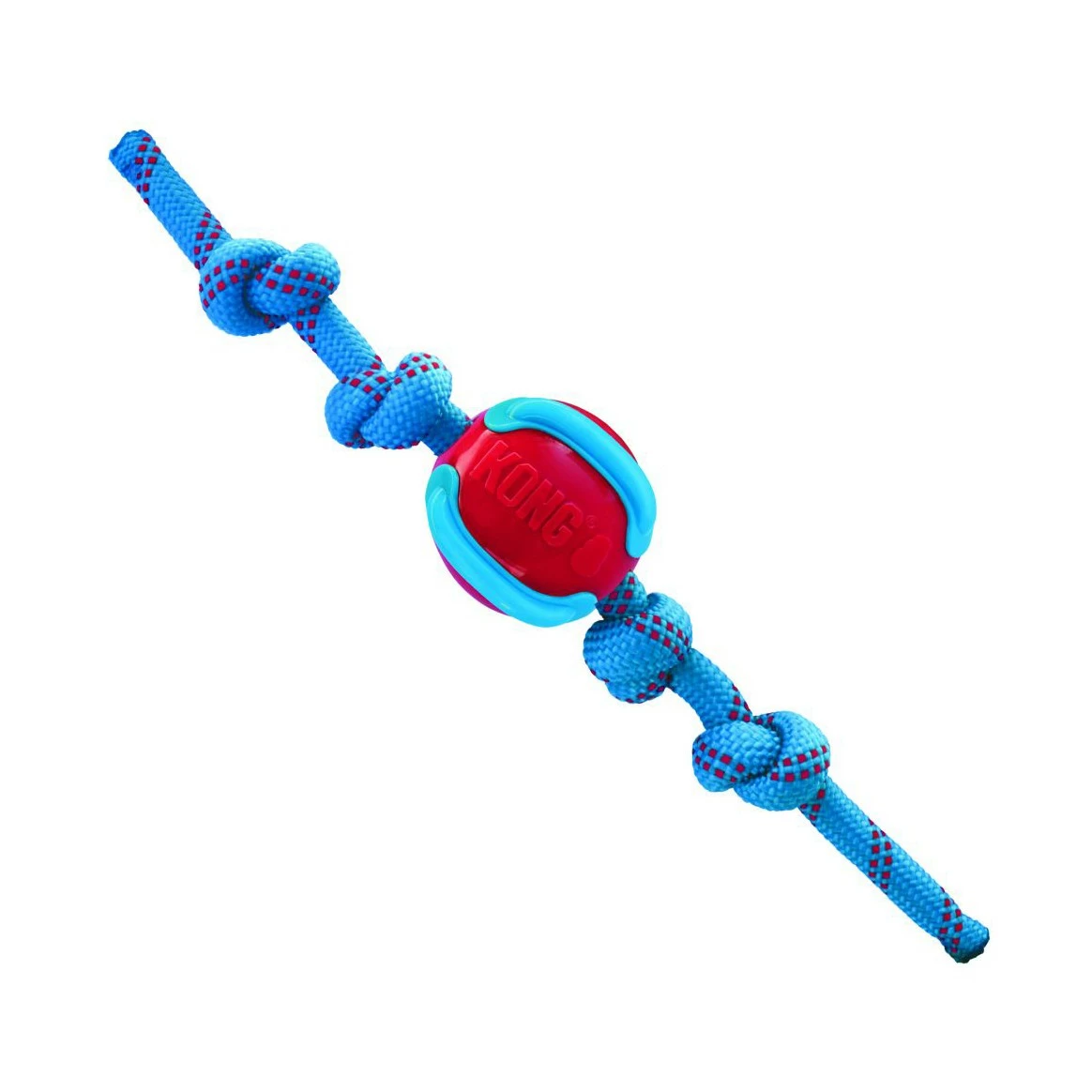 KONG Balle Avec Corde Jaxx Brights 1 KONG Balle Avec Corde Jaxx Brights