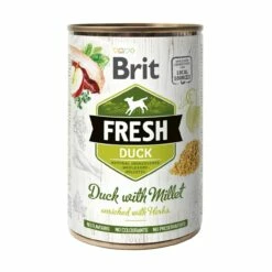 Brit Fresh Canard & Millet En Boîte - Pâtée Pour Chien
