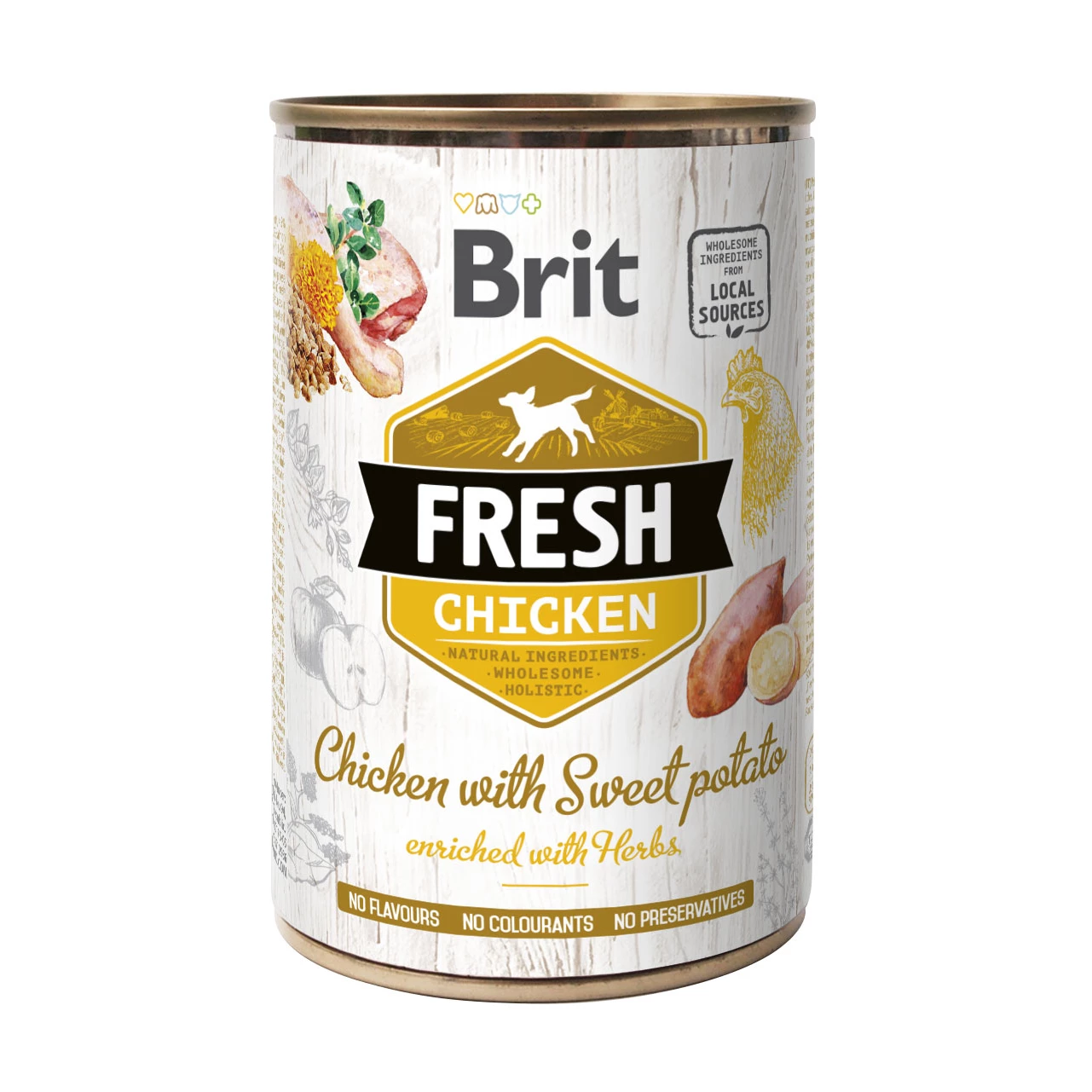 Brit Fresh Poulet & Patates Douces En Boîte - Pâtée Pour Chien 1 Brit Fresh Poulet & Patates Douces En Boîte - Pâtée Pour Chien
