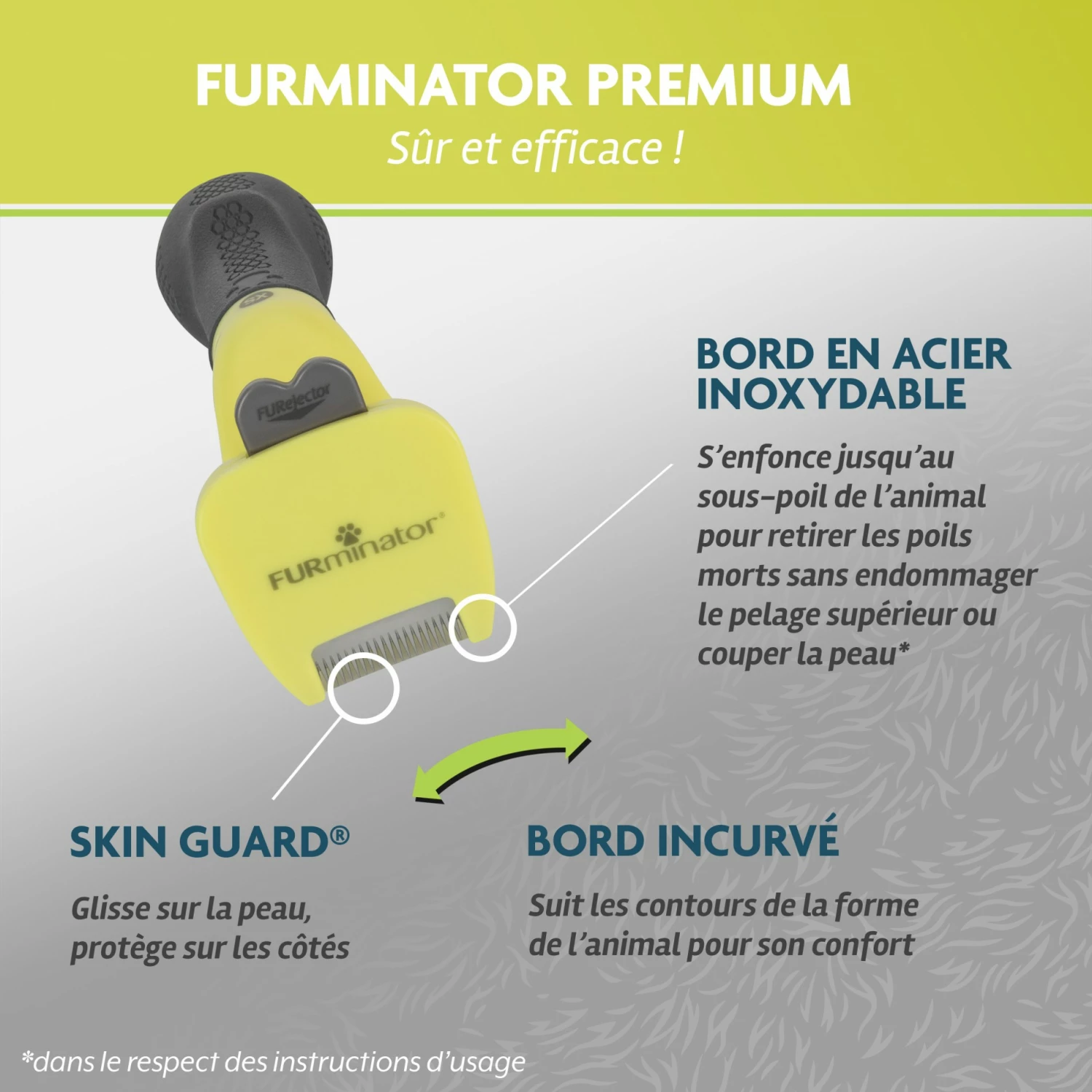 Brosse Furminator Poils Longs 4 Brosse Furminator Poils Longs – Image 4