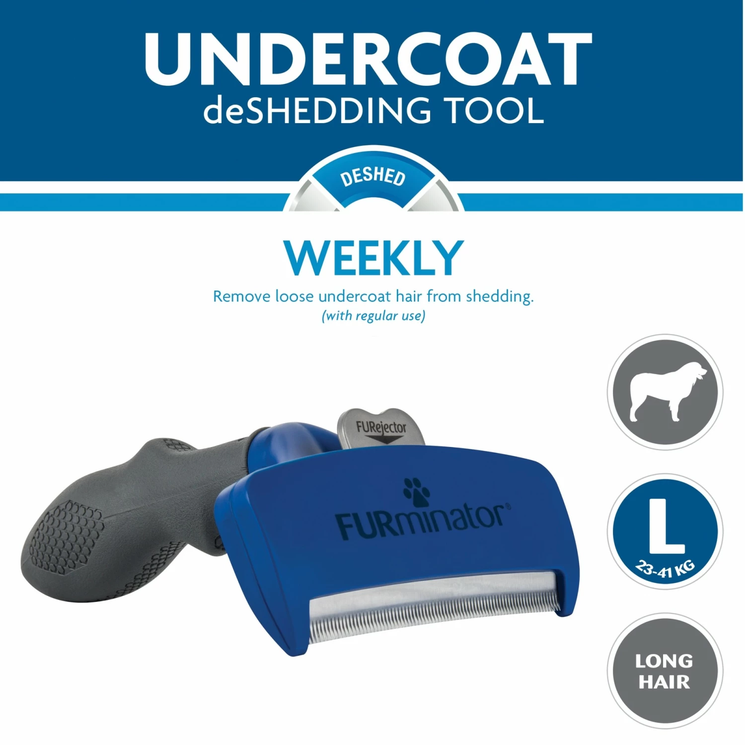 Brosse Furminator Poils Longs 12 Brosse Furminator Poils Longs – Image 12