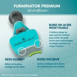 Brosse Furminator Poils Longs -Promos Wanimo Boutique brosse furminator poils longs furminator 5