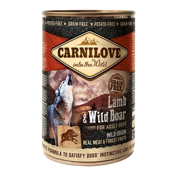 CARNILOVE Adult Agneau & Sanglier En Boîte - Pâtée Pour Chien 1 CARNILOVE Adult Agneau & Sanglier En Boîte - Pâtée Pour Chien