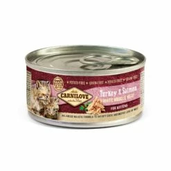 CARNILOVE Kitten Dinde & Saumon En Boîte - Pâtée Pour Chaton