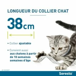 Collier Antiparasitaire Seresto Chat -Promos Wanimo Boutique collier antiparasitaire seresto chat elanco 8