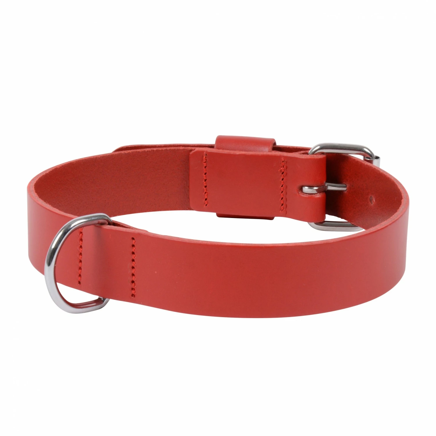MARTIN SELLIER Collier Basic En Cuir Rouge 2 MARTIN SELLIER Collier Basic En Cuir Rouge – Image 2