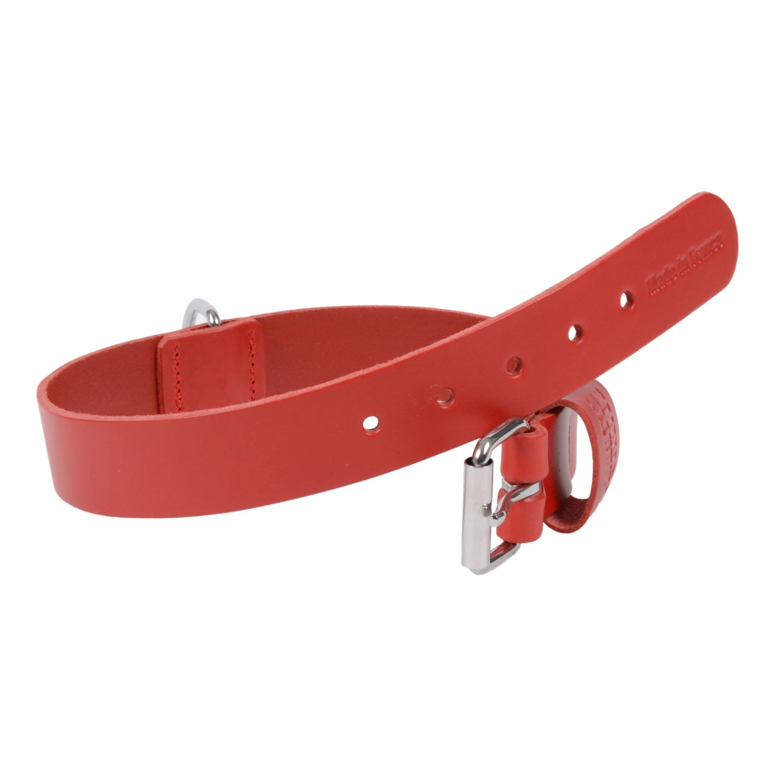 MARTIN SELLIER Collier Basic En Cuir Rouge 3 MARTIN SELLIER Collier Basic En Cuir Rouge – Image 3