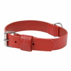 MARTIN SELLIER Collier Basic En Cuir Rouge