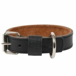 MARTIN SELLIER Collier Cuir Black & Tan - Noir