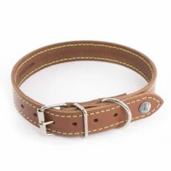 MARTIN SELLIER Collier En Cuir Flash – Marron Cognac & Jaune