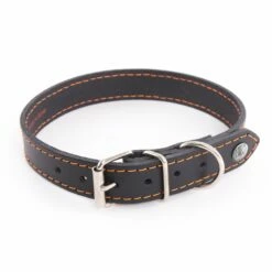 MARTIN SELLIER Collier En Cuir Flash – Noir & Orange