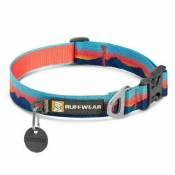 Ruffwear Collier Réfléchissant Crag – Bleu & Orange