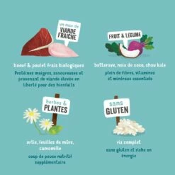 Edgard & Cooper Bio, Merveilleux Bœuf Et Poulet Pour Chien -Promos Wanimo Boutique edgard cooper bio merveilleux boeuf et poulet pour chien adulte bio boeuf et poulet eleve en liberte 5