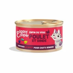 Edgard & Cooper Morceaux En Sauce – Pâtée Pour Chat Senior