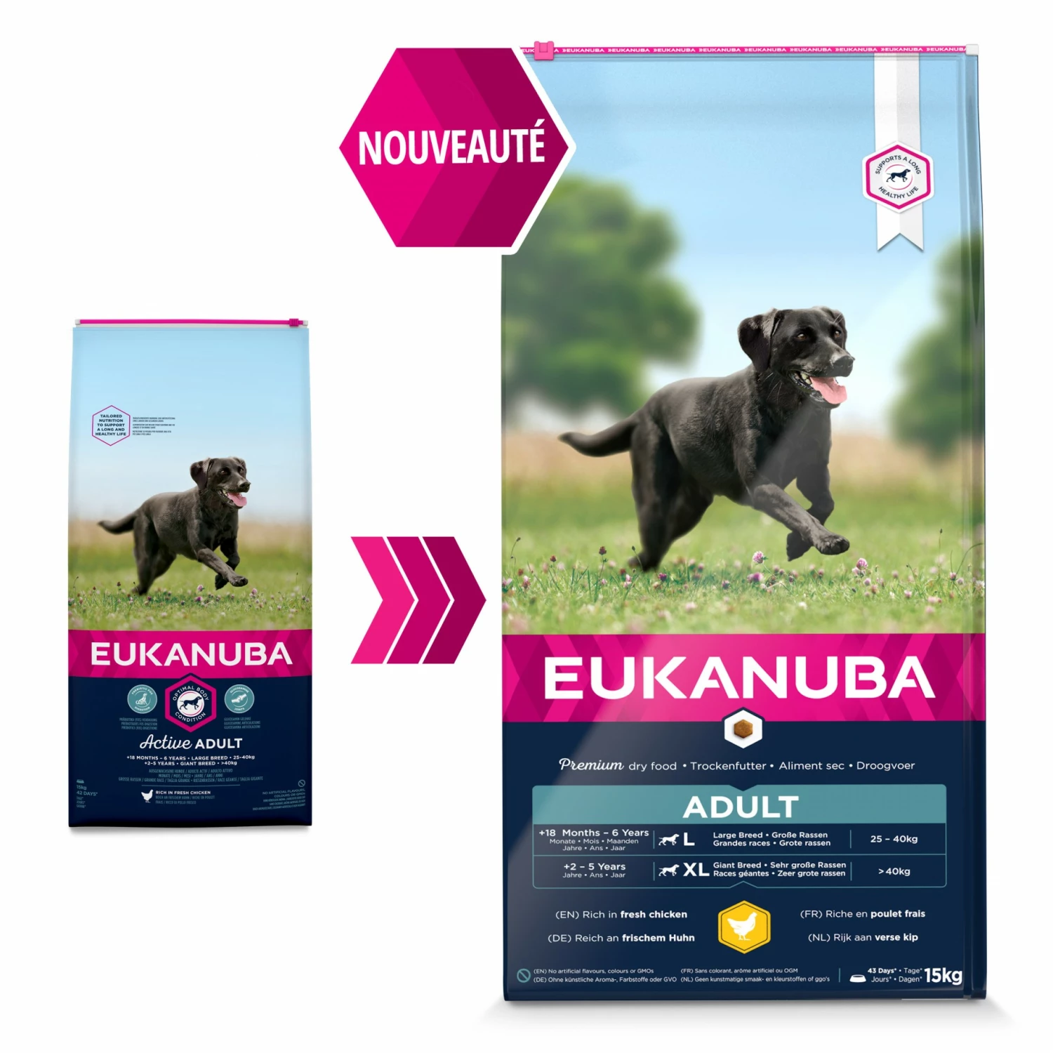 Eukanuba Active Adult Large Giant Breed - Poulet 2 Eukanuba Active Adult Large Giant Breed - Poulet – Image 2