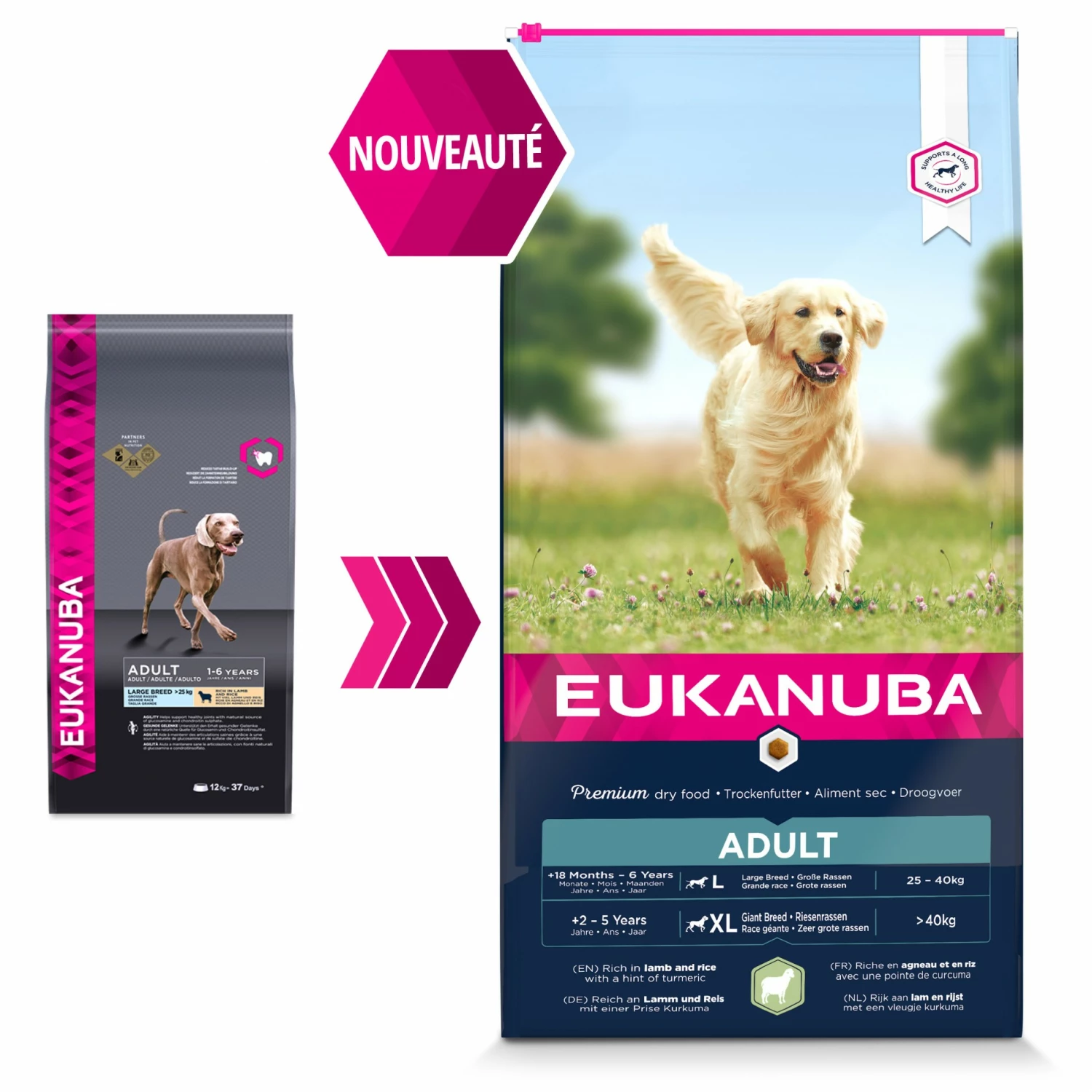 Eukanuba Adult Large Breed - Agneau Et Riz 2 Eukanuba Adult Large Breed - Agneau Et Riz – Image 2
