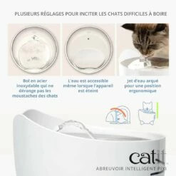 Fontaine Connectée Pixi Inox 2L 9 Fontaine Connectée Pixi Inox 2L -Promos Wanimo Boutique fontaine connectee pixi inox l cat it 3