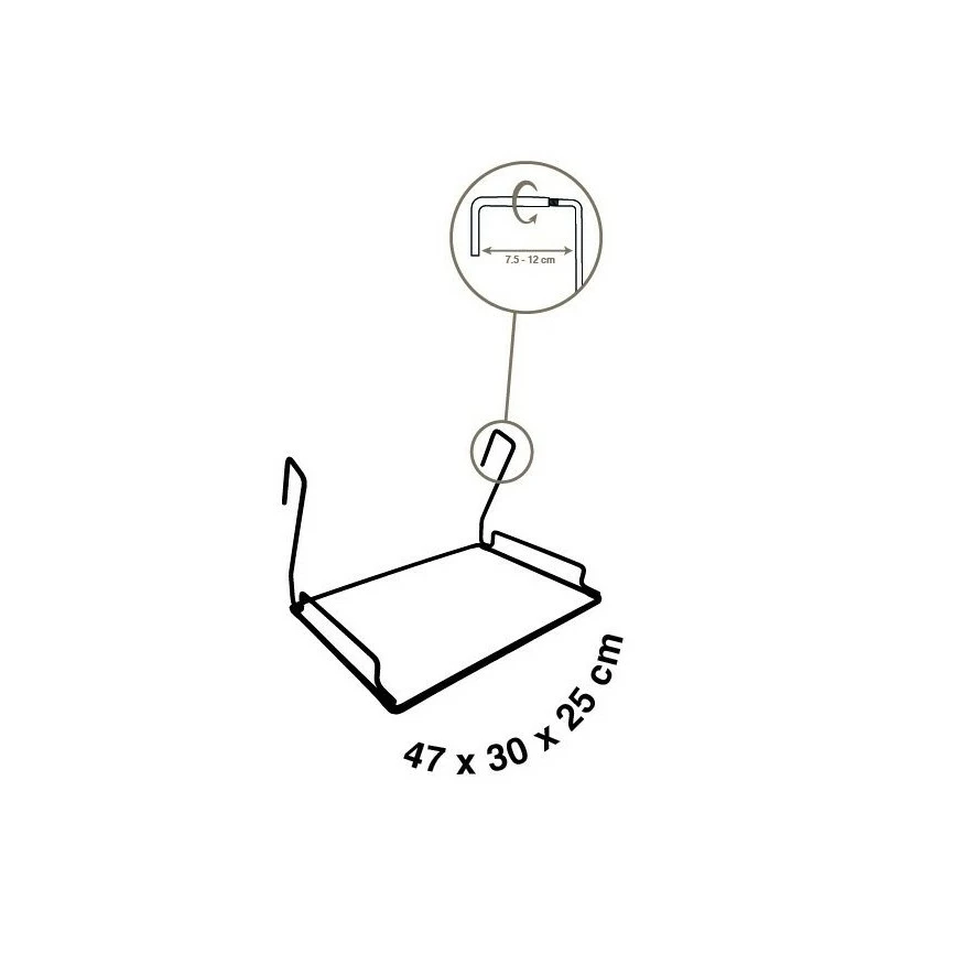 BOBBY Hamac Radiateur Poilu Noir 2 BOBBY Hamac Radiateur Poilu Noir – Image 2