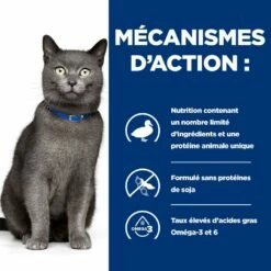 HILL'S Prescription Diet D/d Food Sensitivities Au Canard - Croquettes Pour Chat -Promos Wanimo Boutique hill s prescription diet d d food sensitivities au canard croquettes pour chat 1 4