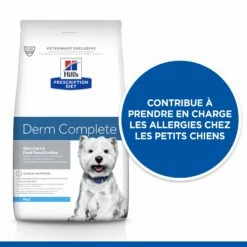 HILL'S Prescription Diet Derm Complete Mini - Croquettes Pour Chien -Promos Wanimo Boutique hill s prescription diet derm complete mini croquettes pour chien 1 10