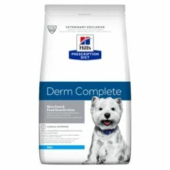 HILL'S Prescription Diet Derm Complete Mini - Croquettes Pour Chien -Promos Wanimo Boutique hill s prescription diet derm complete mini croquettes pour chien 1 8