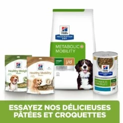 HILL'S Prescription Diet J/d Metabolic + Mobility Au Poulet - Croquettes Pour Chien -Promos Wanimo Boutique hill s prescription diet j d metabolic mobility au poulet croquettes pour chien 1 3
