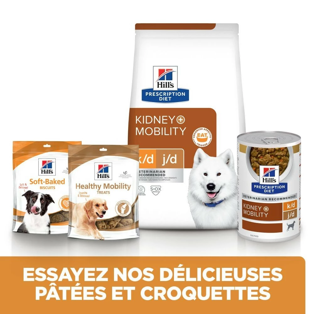 HILL'S Prescription Diet K/d J/d Kidney + Mobility - Croquettes Pour Chien 4 HILL'S Prescription Diet K/d J/d Kidney + Mobility - Croquettes Pour Chien – Image 4