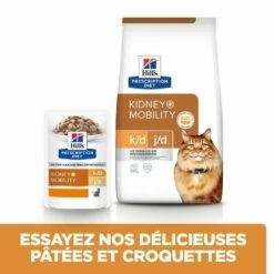 HILL'S Prescription Diet K/d J/d Kidney + Mobility En Sachets Au Poulet - Pâtée Pour Chat -Promos Wanimo Boutique hill s prescription diet k d j d kidney mobility en sachets au poulet patee pour chat 1 3