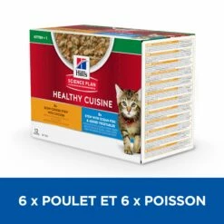 HILL'S Science Plan Healthy Cuisine Kitten En Mijotés Au Poulet & Au Poisson - Pâtée Pour Chaton -Promos Wanimo Boutique hill s science plan healthy cuisine kitten en mijotes au poulet au poisson patee pour chaton 1 3