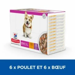 HILL'S Science Plan Healthy Cuisine Small & Mini Adult En Mijotés Au Poulet & Au Boeuf - Pâtée Pour Chien -Promos Wanimo Boutique hill s science plan healthy cuisine small mini adult en mijotes au poulet au boeuf patee pour chien 1 2