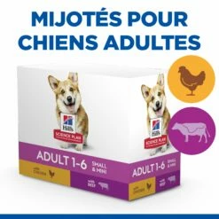 HILL'S Science Plan Healthy Cuisine Small & Mini Adult En Mijotés Au Poulet & Au Boeuf - Pâtée Pour Chien -Promos Wanimo Boutique hill s science plan healthy cuisine small mini adult en mijotes au poulet au boeuf patee pour chien 1 3