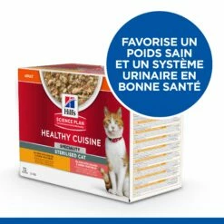 HILL'S Science Plan Healthy Cuisine Sterilised Adult En Mijotés Au Poulet & Au Saumon - Pâtée Pour Chat -Promos Wanimo Boutique hill s science plan healthy cuisine sterilised adult en mijotes au poulet au saumon patee pour chat 1 2