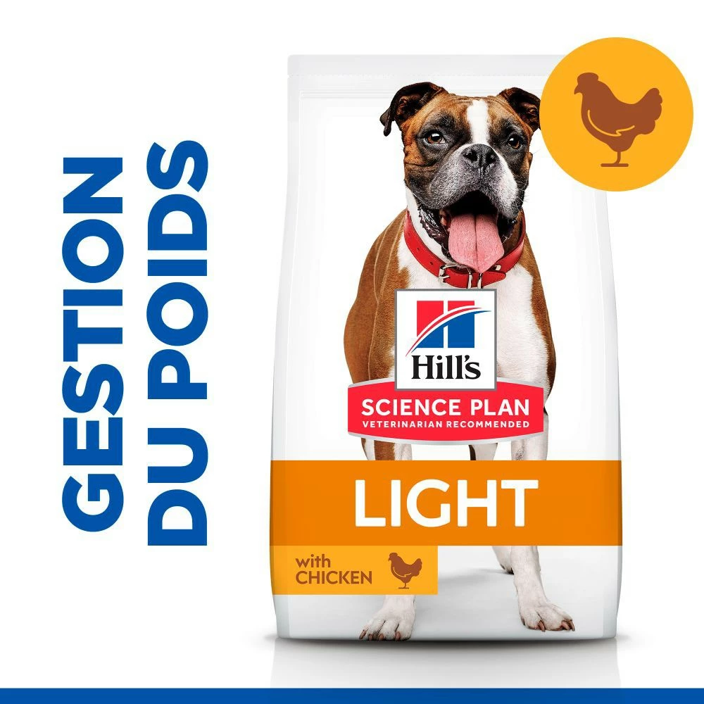 HILL'S Science Plan Light Medium Adult Au Poulet - Croquettes Pour Chien 3 HILL'S Science Plan Light Medium Adult Au Poulet - Croquettes Pour Chien – Image 3