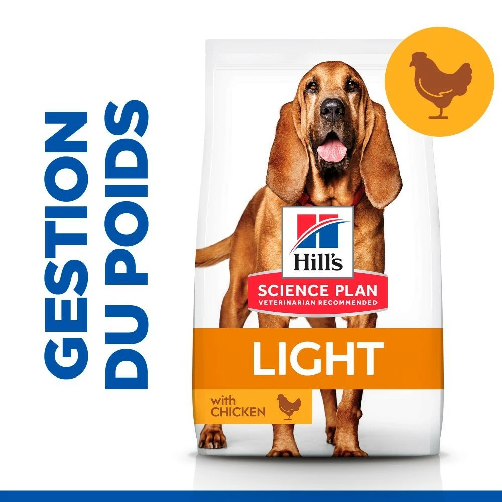 HILL'S Science Plan Light Medium Mature Adult 7+ Au Poulet - Croquettes Pour Chien 4 HILL'S Science Plan Light Medium Mature Adult 7+ Au Poulet - Croquettes Pour Chien – Image 4
