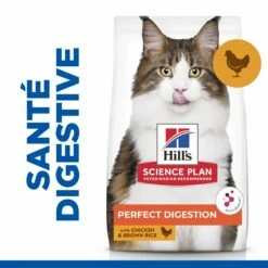 HILL'S Science Plan Perfect Digestion Adult Au Poulet - Croquettes Pour Chat -Promos Wanimo Boutique hill s science plan perfect digestion adult au poulet croquettes pour chat 1 4