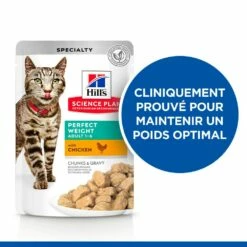 HILL'S Science Plan Perfect Weight Adult En Sachets - Pâtées Pour Chat -Promos Wanimo Boutique hill s science plan perfect weight adult en sachets patees pour chat 1 2