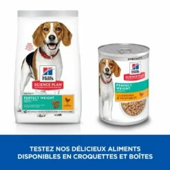 HILL'S Science Plan Perfect Weight Medium Adult Au Poulet - Croquettes Pour Chien -Promos Wanimo Boutique hill s science plan perfect weight medium adult au poulet croquettes pour chien 1 3