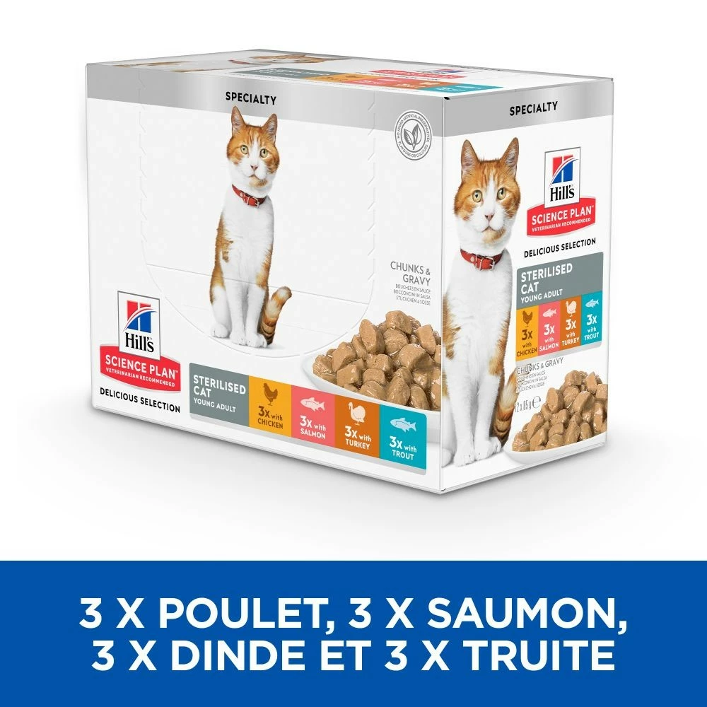 HILL'S Science Plan Sterilised Adult En Sachets - Pâtées Pour Chat 2 HILL'S Science Plan Sterilised Adult En Sachets - Pâtées Pour Chat – Image 2