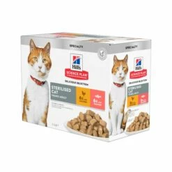 HILL'S Science Plan Sterilised Adult En Sachets - Pâtées Pour Chat 25 HILL'S Science Plan Sterilised Adult En Sachets - Pâtées Pour Chat -Promos Wanimo Boutique hill s science plan sterilised adult en sachets patees pour chat 1 10