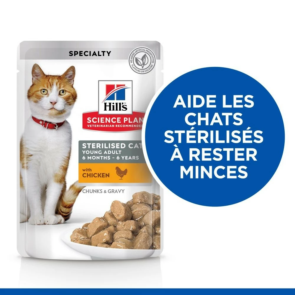 HILL'S Science Plan Sterilised Adult En Sachets - Pâtées Pour Chat 10 HILL'S Science Plan Sterilised Adult En Sachets - Pâtées Pour Chat – Image 10