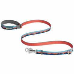 Ruffwear Laisse Réfléchissante Main-libre Crag – Bleu & Orange