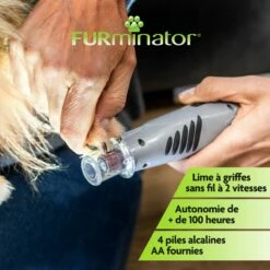 FURMINATOR Lime à Griffes électrique 13 FURMINATOR Lime à Griffes électrique -Promos Wanimo Boutique lime a griffes electrique furminator 6