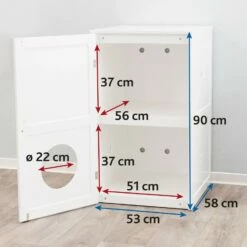 Trixie Meuble De Toilette Double -Promos Wanimo Boutique meuble de toilette double trixie 4